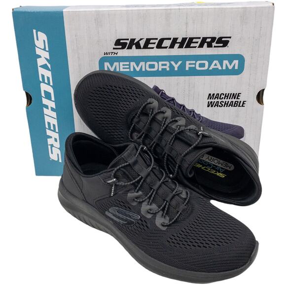 Skechers Black Ultra Flex 2.0 Mesh No Tie Sneakers 8 Men's - Picture 1 of 11